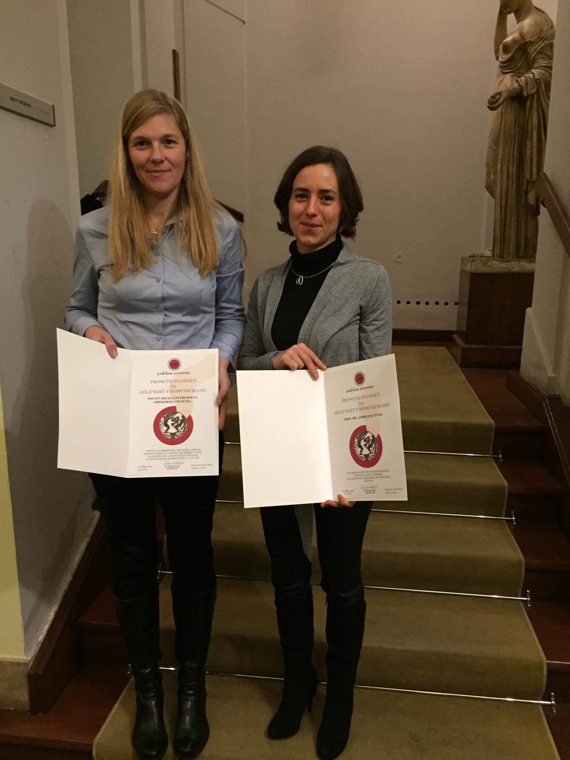 Dr. Andreja Kutnar prejemnica nagrade Prometej znanosti