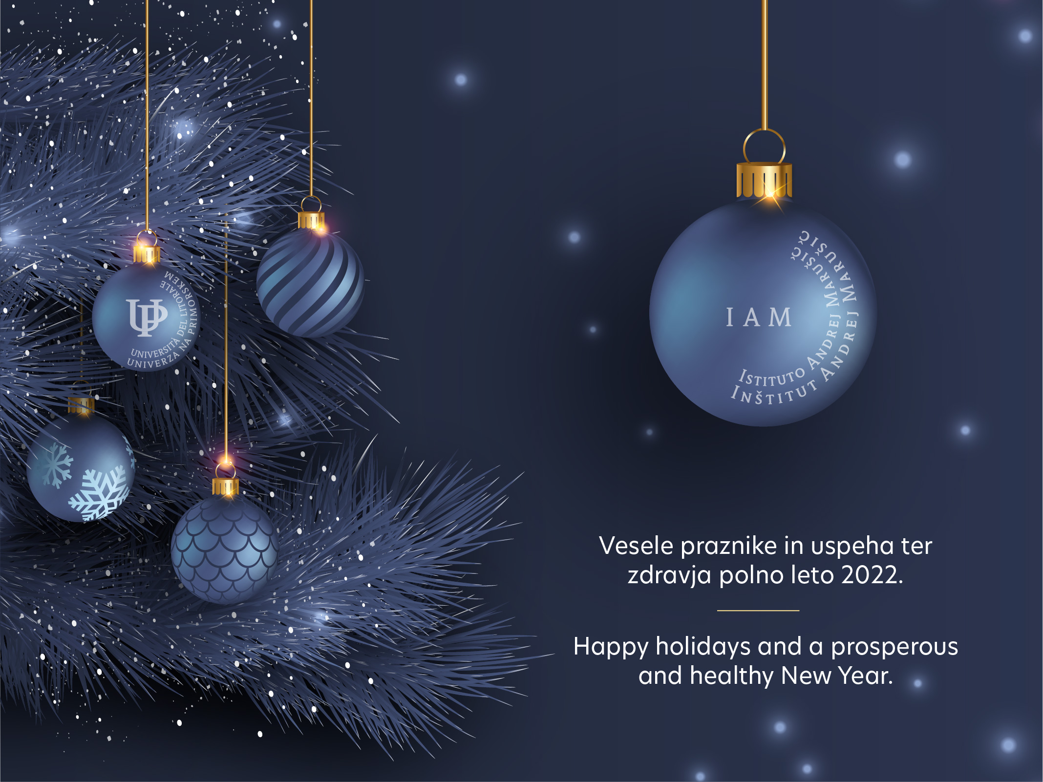 Vesele praznike in uspeha ter zdravja polno leto 2022!