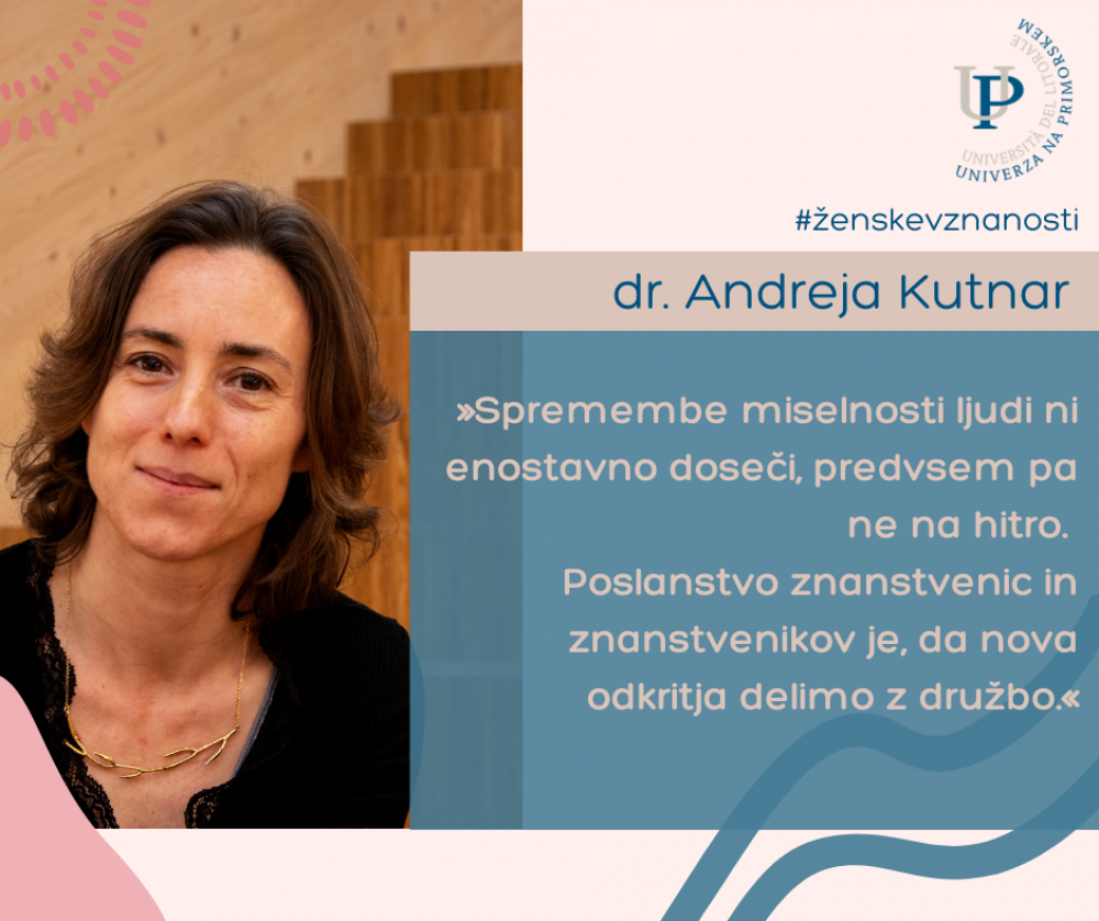 ŽENSKE V ZNANOSTI – Intervju z dr. Andrejo Kutnar
