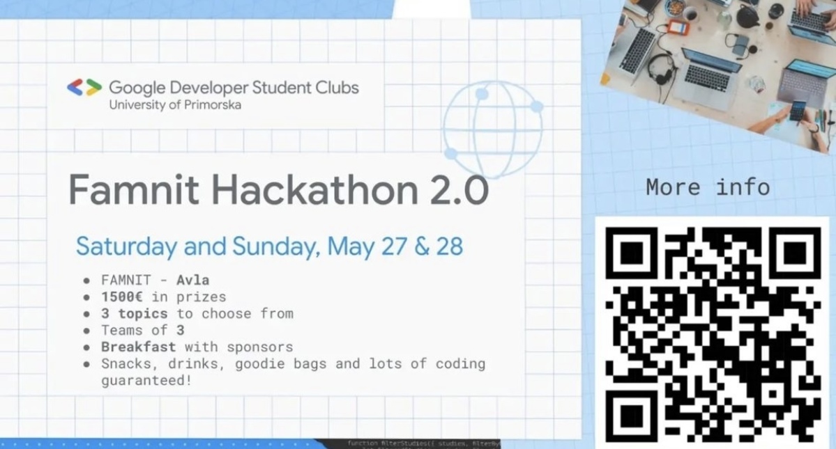 Famnitov Hackathon 2.0 za vse študente UP