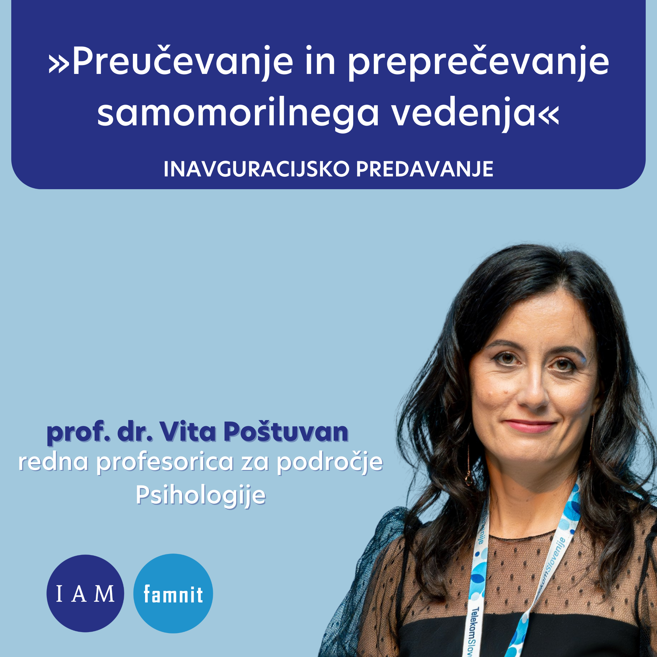 Inavguracijsko predavanje prof. dr. Vite Poštuvan