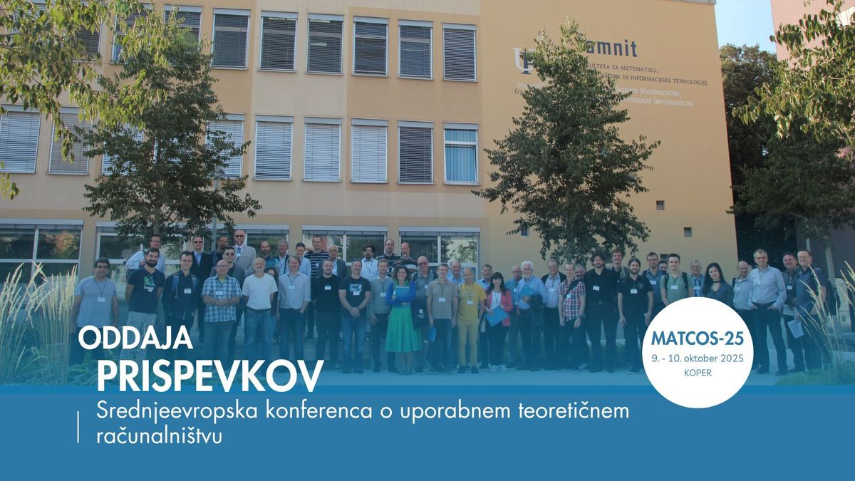 Odprt je razpis za oddajo prispevkov MATCOS-25