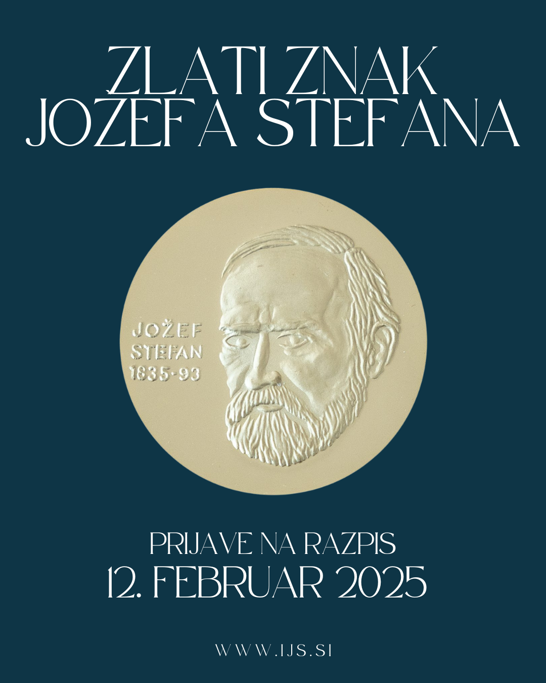 Call for Applications for the year 2025 – Jožef Stefan Golden Emblem