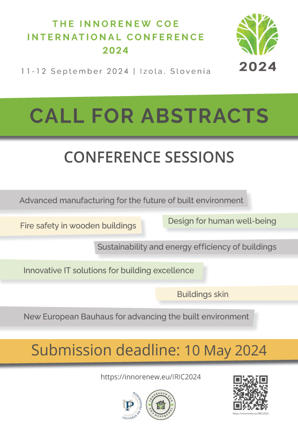 Innorenew CoE and UP are organising the conference IRIC2024